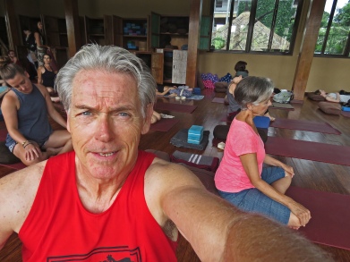Yoga class in Bali